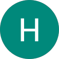 A teal circular logo with a white letter 'H' in the center.